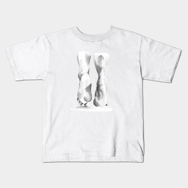 Feet Kids T-Shirt by Bridgetdav